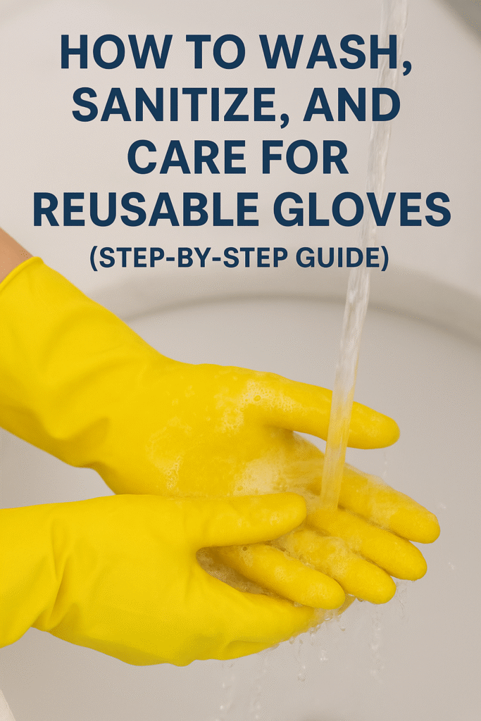 How to Wash and Sanitize Reusable Gloves Properly (Step-by-Step Guide)